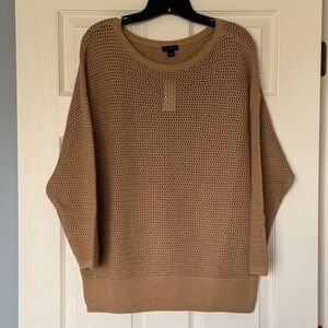 NWT Ann Taylor Factory Open-Knit Crewneck Sweater size XL